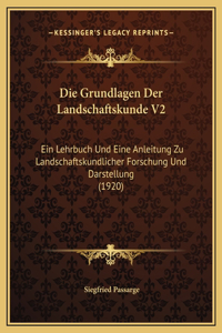 Grundlagen Der Landschaftskunde V2
