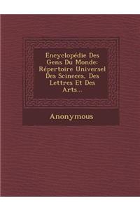 Encyclopedie Des Gens Du Monde