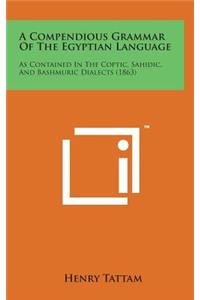 A Compendious Grammar of the Egyptian Language