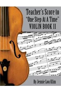 One Step At A Time: The Teacher's Score, Violin II