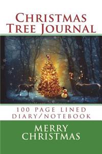 Christmas Tree Journal: 100 Page Lined Diary/Notebook: 100 Page Lined Diary/Notebook