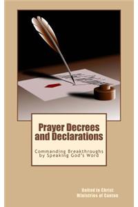 Prayer Decrees and Declarations