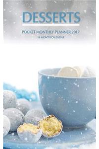 Desserts Pocket Monthly Planner 2017