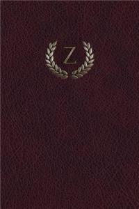 Monogram "z" Blank Book: 150 Page Sketchbook Scrapbook Notebook