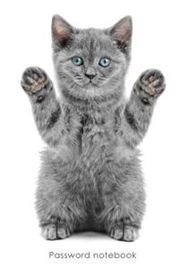 Password Notebook: Internet Address and Password Logbook / Journal / Diary - Playful Kitten