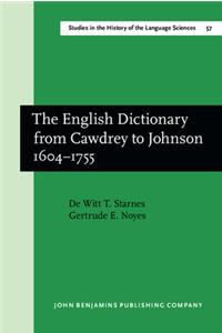 The  English Dictionary from Cawdrey to Johnson 1604–1755