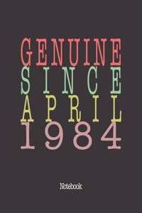 Genuine Since April 1984