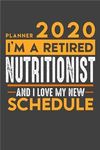 Weekly Planner 2020 - 2021 for retired NUTRITIONIST