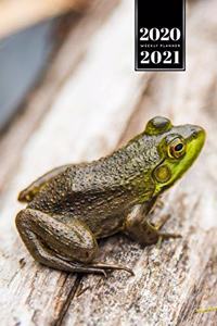 Frog Toad Week Planner Weekly Organizer Calendar 2020 / 2021 - Balancing on Log