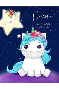 2020 2021 15 Months Mystical Unicorn Daily Planner