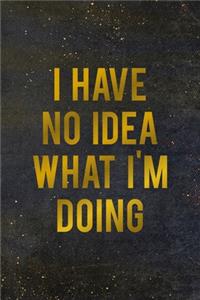 I Have No Idea What I'm Doing
