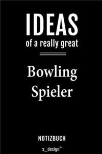 Notizbuch für Bowling Spieler