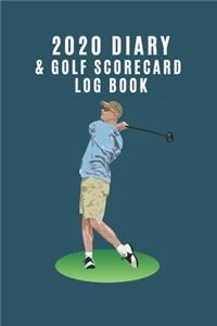2020 Diary & Golf Scorecard Log Book