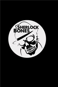 Sherlock bones: 6x9 DETECTIVE - lined - ruled paper - notebook - notes