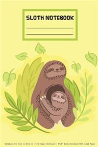 Sloth Notebook