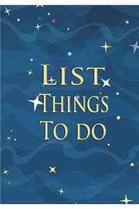 List things to bo