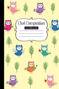 Owl Composition Notebook