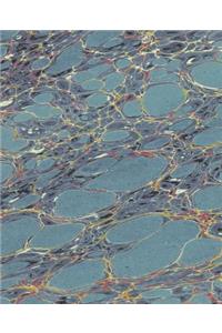 Classic School Composition Book Abstract Design Marbleized 130 Pages