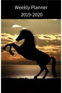Weekly Planner 2019-2020: Horse