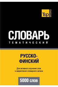 Russko-Finskij Tematicheskij Slovar' - 5000 Slov - Finnish Vocabulary for Russian Speakers
