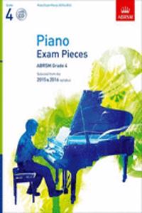 Piano Exam Pieces 2015 & 2016, Grade 4, with CD