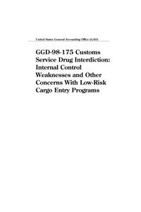 Ggd98175 Customs Service Drug Interdiction: Internal Control Weaknesses and Other Concerns with LowRisk Cargo Entry Programs