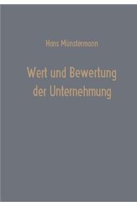 Wert Und Bewertung Der Unternehmung