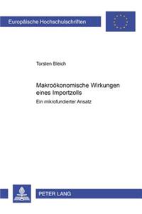 Makrooekonomische Wirkungen Eines Importzolls