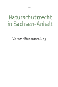 Naturschutzrecht in Sachsen-Anhalt