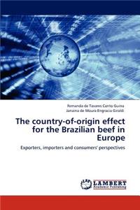Country-Of-Origin Effect for the Brazilian Beef in Europe