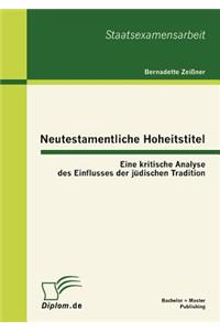 Neutestamentliche Hoheitstitel