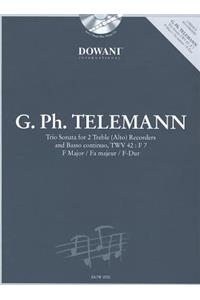 Telemann: Trio Sonata in F Major for 2 Treble (Alto) Recorders and Basso Continuo Twv42: F7