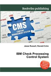 IBM Check Processing Control System