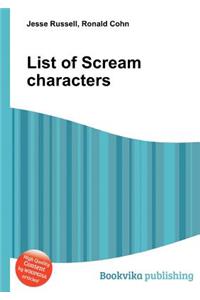 List of Scream Characters