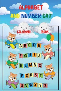 Alphabet and Number Cat Coloring Book
