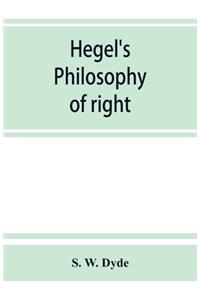 Hegel's Philosophy of right