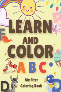 Learn and Color ABC: My First Coloring Book