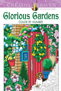 Creative Haven Glorious Gardens Color by Number