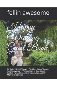 Happy Wedding Guest Book