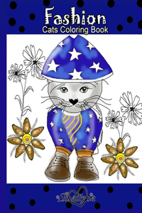 Fashion Cats Coloring Book