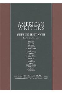 American Writers, Supplement XVIII