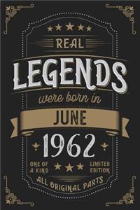 Real Legends were born in June 1962