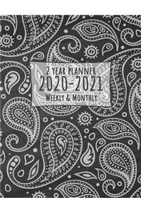 2 Year Monthly and Weekly Planner 2020 - 2021