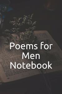 Poems for Men Notebook