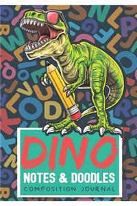 Dino Notes & Doodles Composition Journal