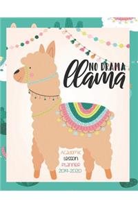 No Drama Llama, Academic Lesson Planner 2019-2020