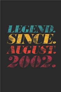 Legend Since August 2002