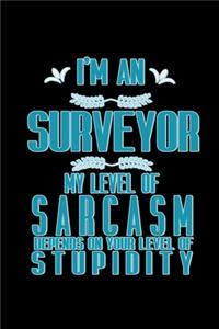 I'm a surveyor. My level of sarcasm depends on your level of stupidity