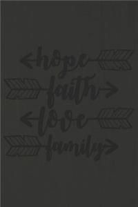 Hope Faith Love Family