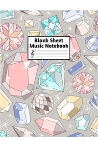 Blank Sheet Music Notebook